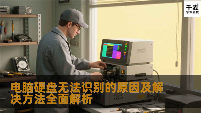 电脑硬盘无法识别是一个常见的问题，可能会导致数据丢失和工作中断。本文将从多个方面分析硬盘无法识别的原因，并提供相应的解决方法。硬件连接问题是最常见的原因之一，检查数据线和电源线的连接状态至关重要。硬盘自身的故障也可能导致识别失败，定期检查硬盘的健康状态能够有效预防此类问题。BIOS设置、操作系统问题、驱动程序不兼容以及分区问题等也可能导致硬盘无法被识别。针对这些问题，本文将提供详细的解决方案，帮助