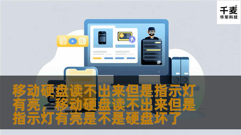 文章大纲        移动硬盘读不出来但是指示灯有亮的原因及解决方法        一、什么是移动硬盘？    1.1 移动硬盘的基本概念    1.2 移动硬盘的工作原理        二、常见的移动硬盘故障问题    2.1 移动硬盘读不出来的常见原因    2.2 为什么指示灯亮但无法读取？        三、移动硬盘读不出来但指示灯亮的原因分析    3.1 数据线或接口问题    3....