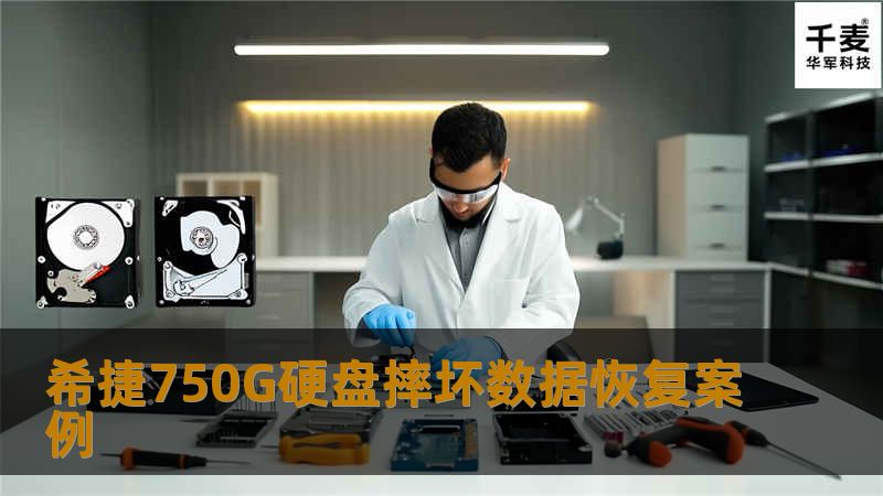 该硬盘是希捷ST3750330AS，容量为750GB，经过检测发现该硬盘磁头已经损坏，一般摔过的硬盘很可能会乱花碟片。于是使用相同型号的硬盘，在无尘室中将