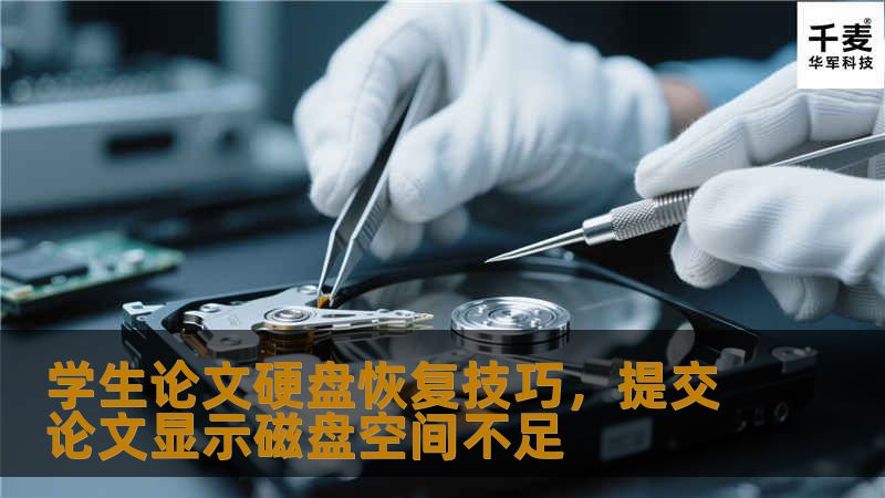 学生论文硬盘恢复技巧，提交论文显示磁盘空间不足