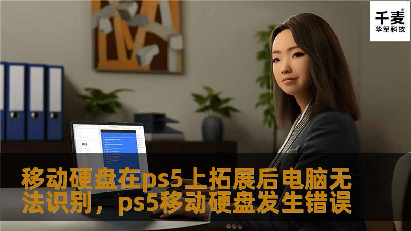 移动硬盘在ps5上拓展后电脑无法识别，ps5移动硬盘发生错误