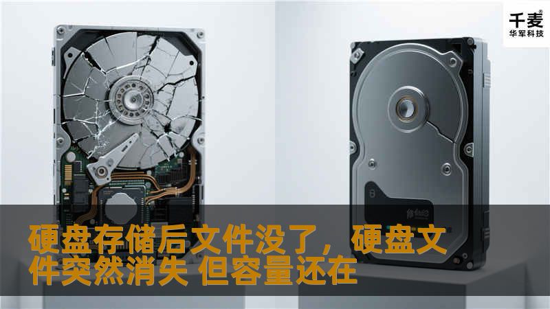 硬盘存储后文件没了，硬盘文件突然消失 但容量还在