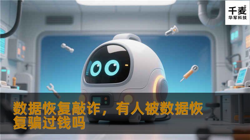 数据恢复敲诈，有人被数据恢复骗过钱吗