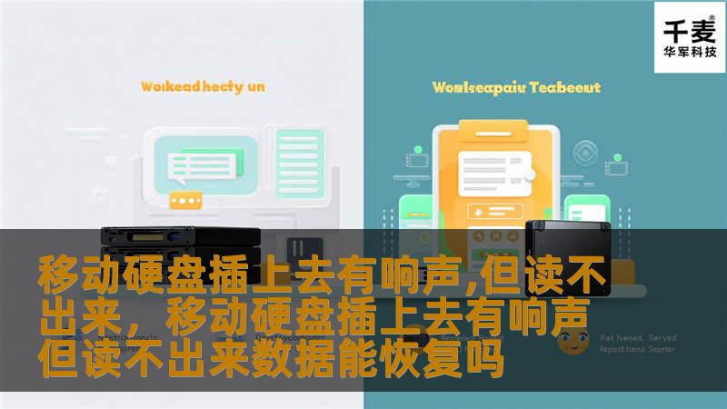 文章大纲：        H1: 移动硬盘插上去有响声, 但读不出来：问题解析与解决方法        H2: 引言            移动硬盘常见问题概述        本文目标：帮助解决“插上去有响声，但读不出来”的问题        H2: 移动硬盘不能读取的原因            H3: 电源问题        电力供应不足        硬盘电源线损坏        H3: 数据...