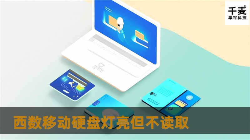 西数移动硬盘灯亮但不读取