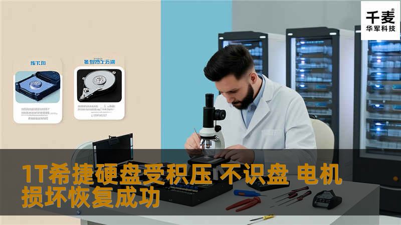 工程师对硬盘电机损坏程度进行评估；根据电机型号匹配要求选择合适的硬盘备件，并在无尘室中对故障硬盘进行电机更换操作，更换完成后将硬盘接