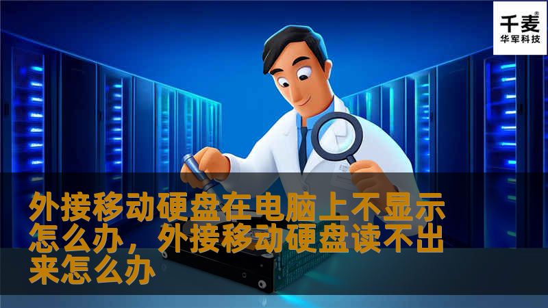 外接移动硬盘在电脑上不显示怎么办，外接移动硬盘读不出来怎么办