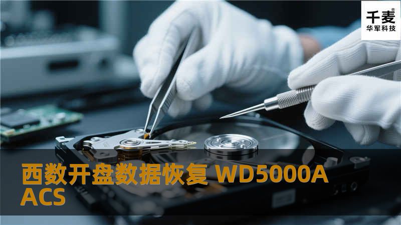 拆下硬盘，硬盘型号为WD5000AACS-00ZUB0，容量500G。加电快速测试并监听声音，硬盘转动，但有磁盘磁头嚓嚓的动作声音，判断为磁头坏。
经客户同意，数
