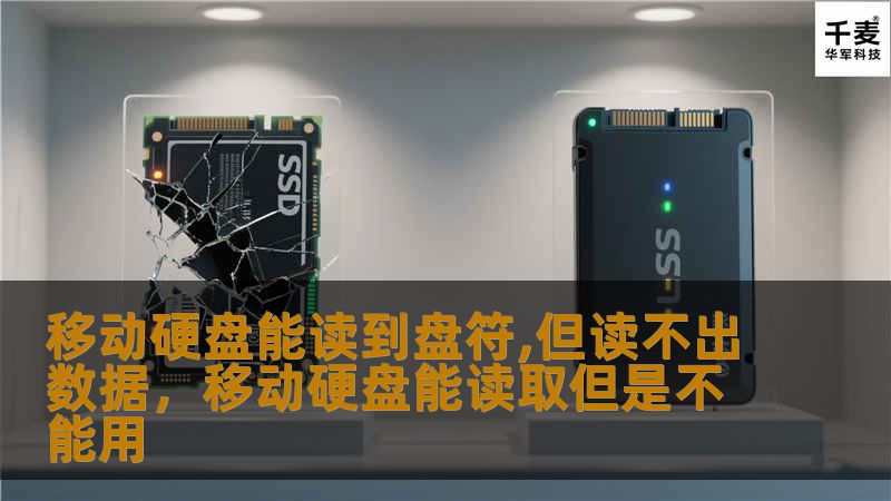 移动硬盘能读到盘符,但读不出数据，移动硬盘能读取但是不能用