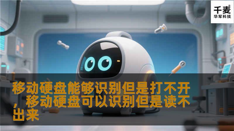 移动硬盘能够识别但是打不开，移动硬盘可以识别但是读不出来