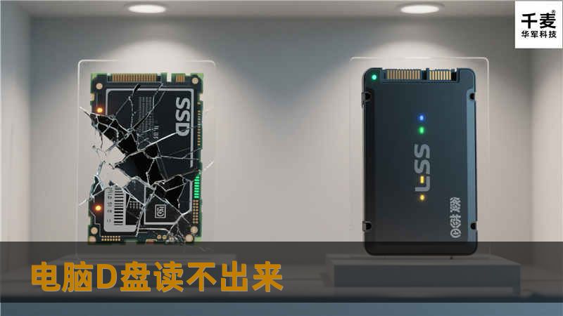 电脑D盘读不出来
