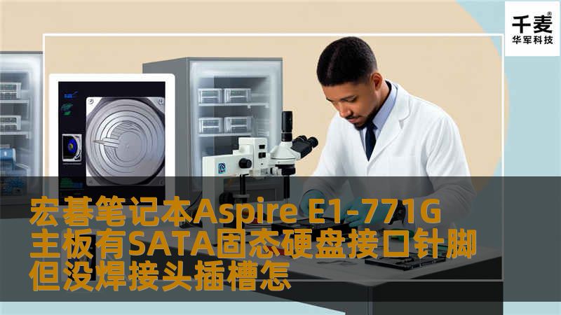 宏碁笔记本Aspire E1-771G 主板有SATA固态硬盘接口针脚但没焊接头插槽怎