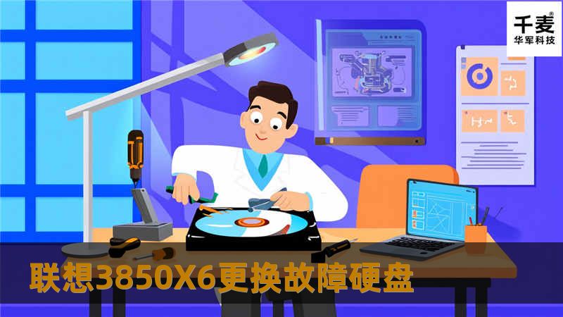 联想3850X6更换故障硬盘