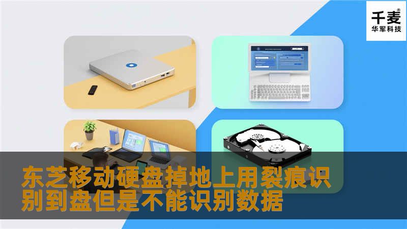 东芝移动硬盘掉地上用裂痕识别到盘但是不能识别数据