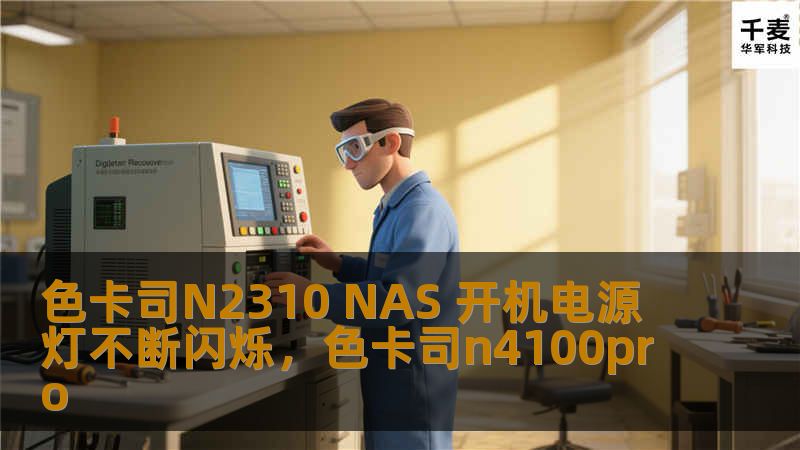 色卡司N2310 NAS 开机电源灯不断闪烁，色卡司n4100pro
