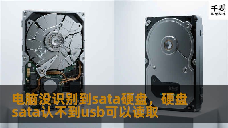 电脑没识别到sata硬盘，硬盘sata认不到usb可以读取