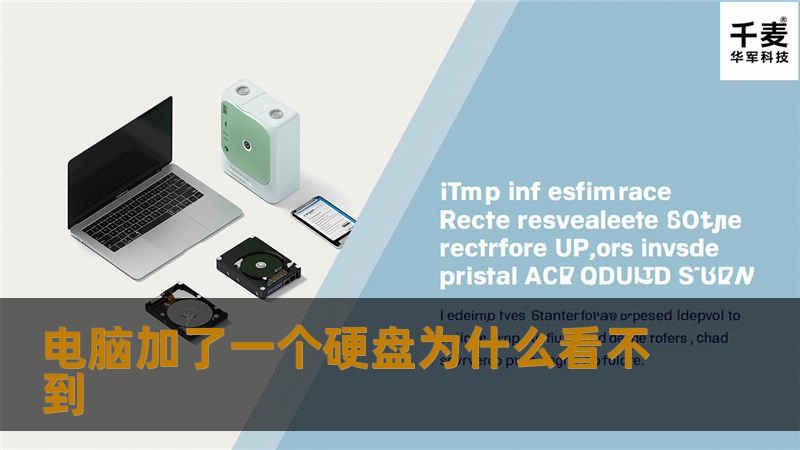 电脑加了一个硬盘为什么看不到