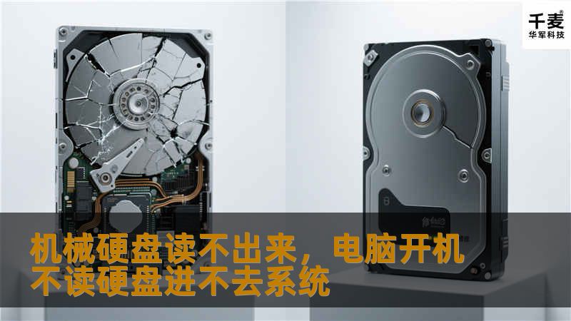 机械硬盘读不出来，电脑开机不读硬盘进不去系统