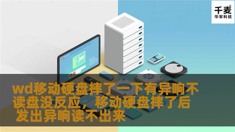 WD移动硬盘摔了一下有异响，无法读取数据怎么办？本文详细解析硬盘损坏的原因，并提供有效的数据恢复解决方案，帮助你找回珍贵的数据。