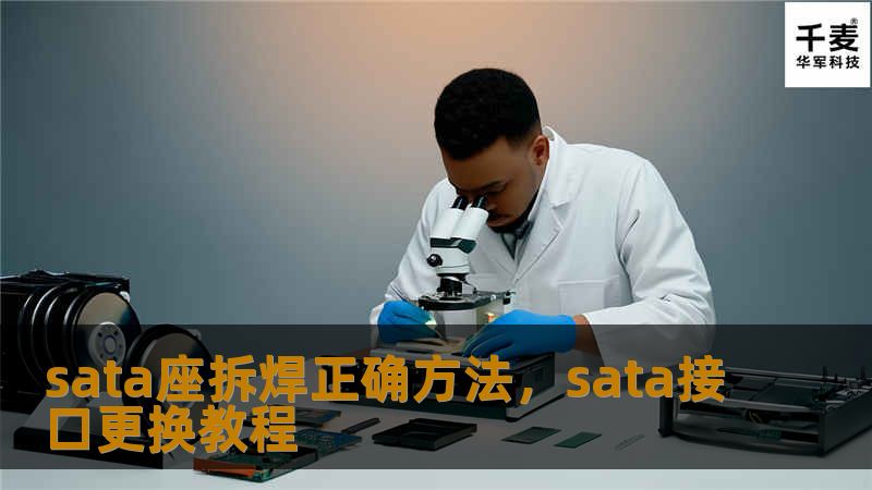 sata座拆焊正确方法，sata接口更换教程