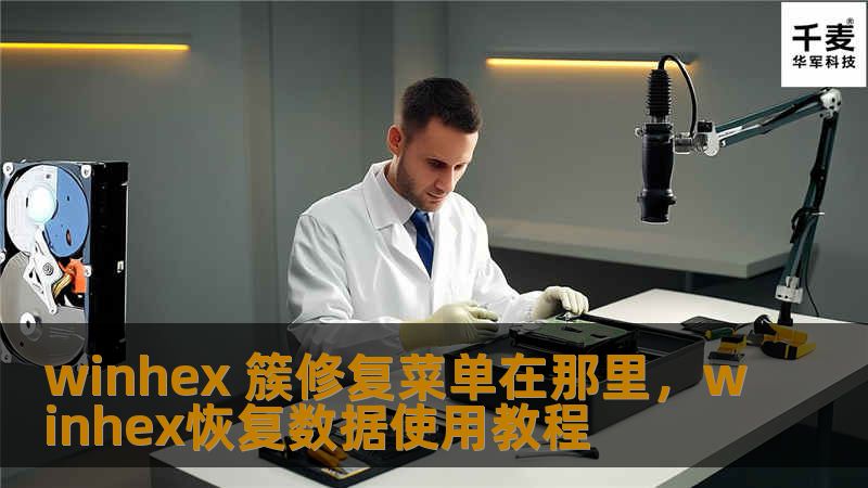 WinHex是一款强大的十六进制编辑工具，广泛应用于数据恢复和数字取证。本文详细介绍如何使用WinHex中的簇修复功能，帮助用户解决数据损坏、文件丢失等问题。