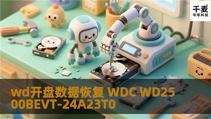 wd开盘数据恢复 WDC WD2500BEVT-24A23T0 客户公司电脑，晚上加班的时候突然停电，来电后发现硬盘不能正常识别，伴随有硬盘异响的声音，客户已经感觉到硬盘应该是坏掉了。 因为客户有非