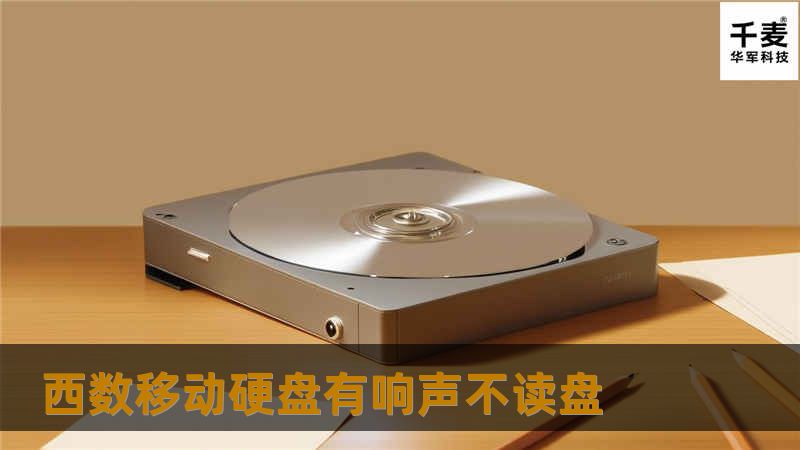 西数移动硬盘有响声不读盘