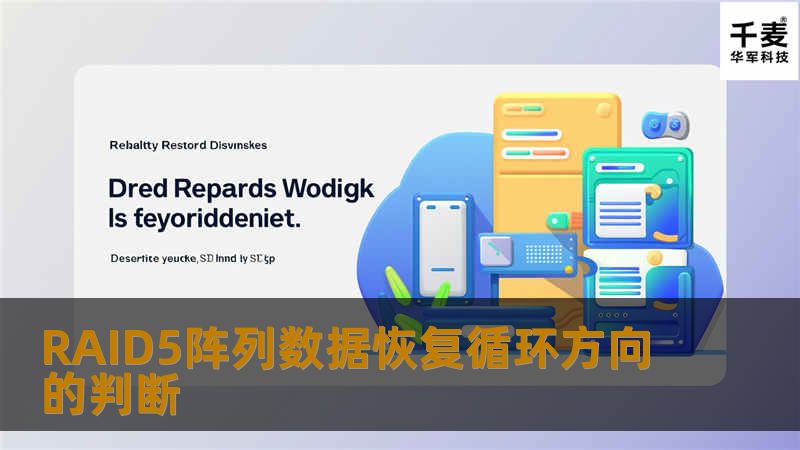 RAID5阵列数据恢复循环方向的判断 RAID5 在实际应用中非常广泛，也是 数据恢复 中接触最多的阵列类型。又因为其校验块走向、数据块排布方式不同而形成几种不同的组合，即左循环异