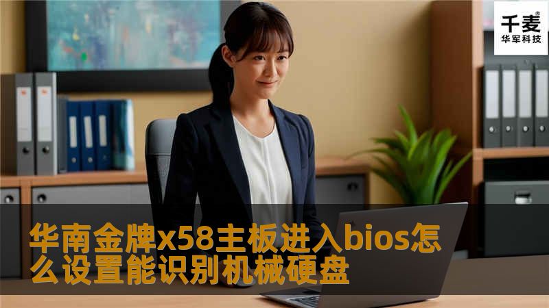 华南金牌x58主板进入bios怎么设置能识别机械硬盘