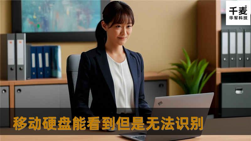 移动硬盘能看到但是无法识别