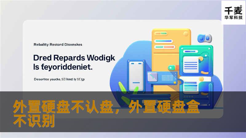 外置硬盘突然不认盘？这篇文章为您提供了最详细的解决方案，无论是数据恢复还是驱动安装，简单几步让您重新连接重要数据。