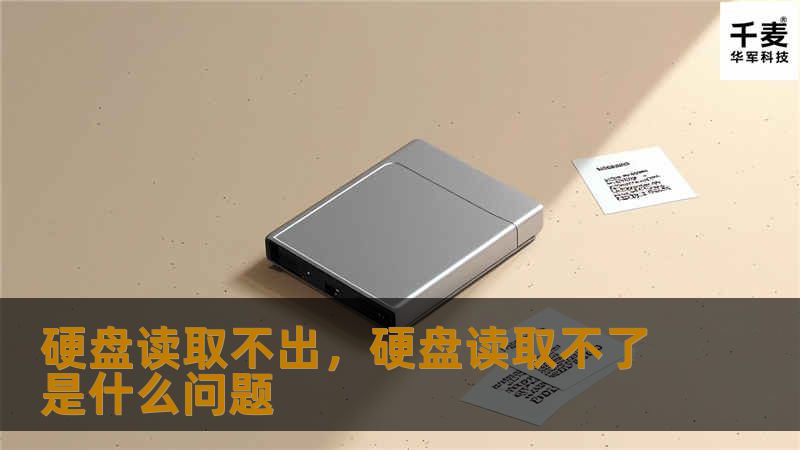 硬盘读取不出可能会让人感到无比焦虑，特别是当其中存储着珍贵的照片、工作文件或重要的个人资料时。这篇文章将从专业角度解答硬盘读取不出的常见原因，并提供快速有效的解决方案，帮助你找回重要数据。
