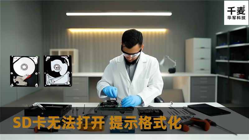 工程师拿到SD卡后进行了芯片检测，检测芯片没有问题，是比较常见的分区表损坏（SD卡插入相机或读卡器的时候，金手指接触不良造成逻辑错误，分区