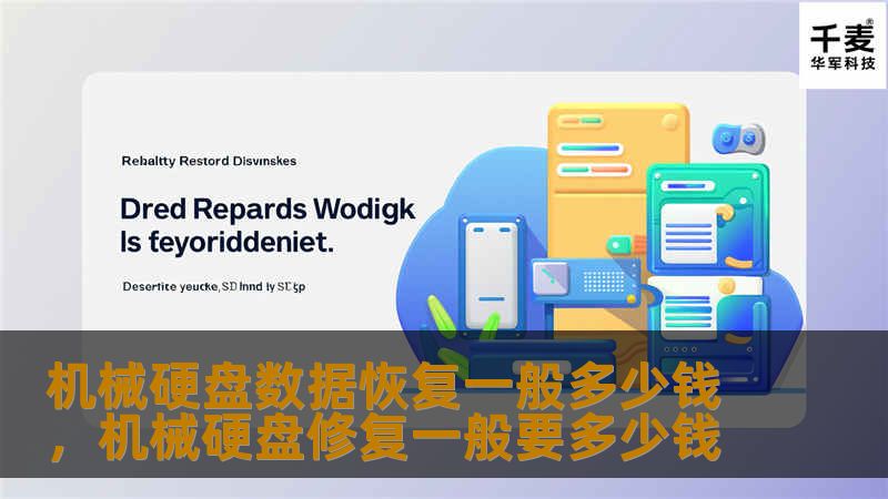 机械硬盘数据恢复一般多少钱，机械硬盘修复一般要多少钱