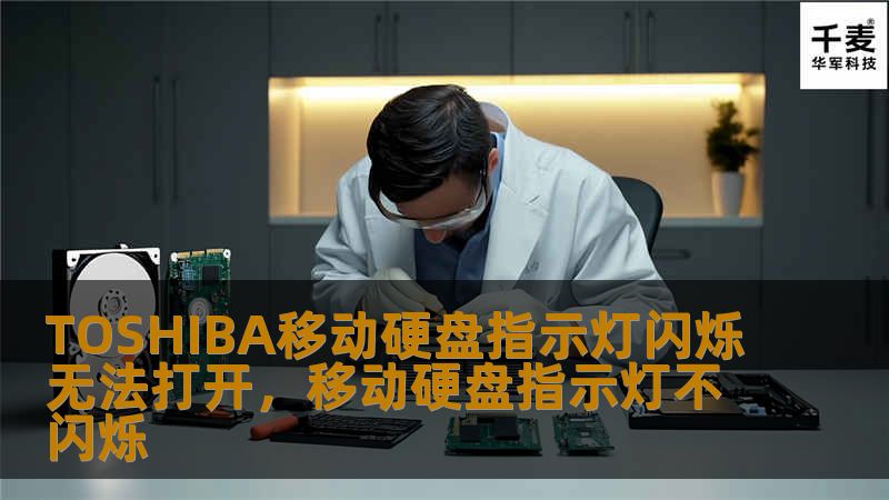 TOSHIBA移动硬盘指示灯闪烁无法打开，移动硬盘指示灯不闪烁