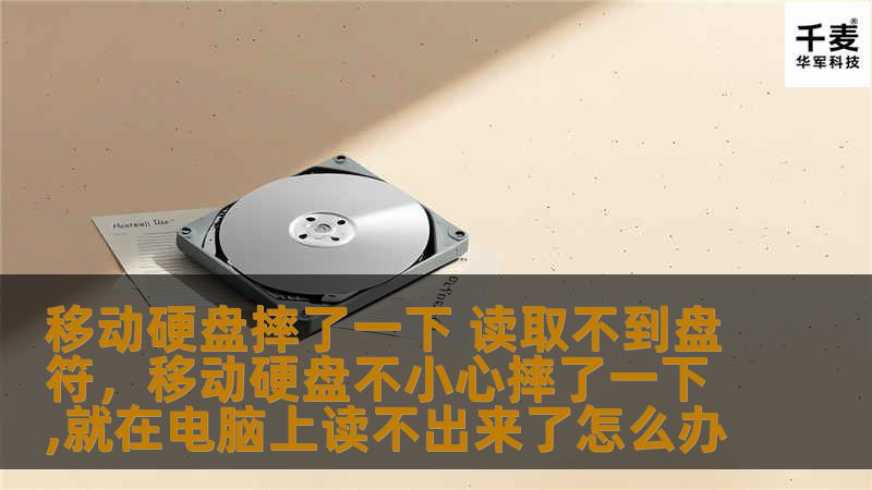 移动硬盘摔了一下 读取不到盘符，移动硬盘不小心摔了一下,就在电脑上读不出来了怎么办