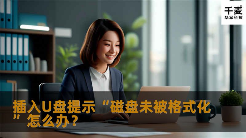  大家有没有遇到这种情况，在使用U盘或者其他SD卡的时候，可能因为操作不当出现“磁盘未被格式化”的提示框，遇到这个提示，说明麻烦大了，如果格式化数据就会丢失，如果不格式化数据