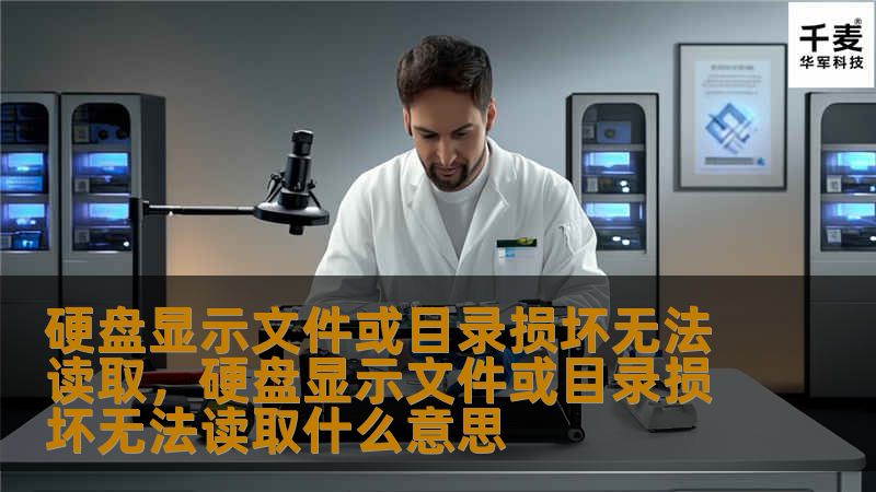 当硬盘提示“文件或目录损坏无法读取”时，许多人都会感到惊慌失措。其实，这种问题并非不可逆转，只要掌握一些简单的方法和技巧，您便能轻松修复硬盘、恢复数据。本篇文章将为您详细介绍硬盘出现这种问题的原因以及有效的修复方法，帮助您快速解决硬盘故障，避免数据丢失。