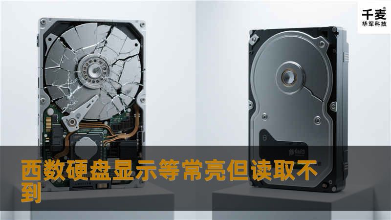 西数硬盘显示等常亮但读取不到