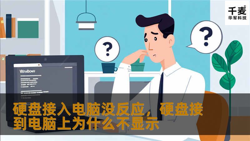 硬盘接入电脑没反应，硬盘接到电脑上为什么不显示