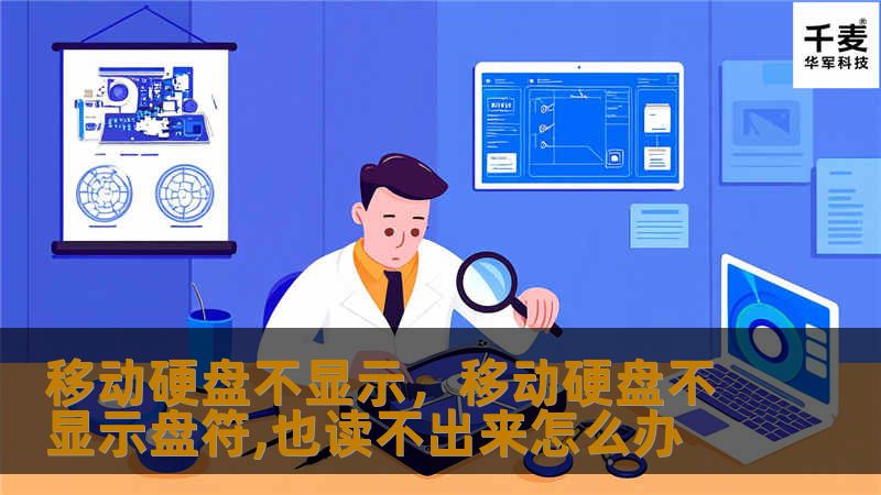 文章大纲        H1：移动硬盘不显示的原因及解决方法    H2：移动硬盘不显示常见问题概述            H3：移动硬盘无法识别的常见症状        H3：移动硬盘不显示的主要原因        H2：硬件问题：移动硬盘不显示的物理故障            H3：USB接口或数据线问题        H3：硬盘电源问题        H3：硬盘损坏或坏道问题        ...