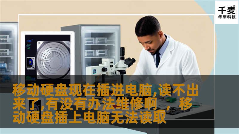 文章大纲        H1: 移动硬盘现在插进电脑，读不出来了，有没有办法维修？    H2: 什么是移动硬盘？             H3: 移动硬盘的定义         H3: 移动硬盘的工作原理        H2: 移动硬盘无法读取的常见原因             H3: USB接口问题         H3: 硬盘损坏或故障         H3: 电源问题         H3...