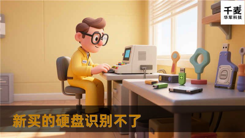 新买的硬盘识别不了