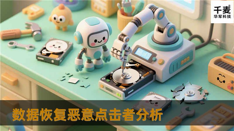 数据恢复 一词让众多 数据 恢复公司汗颜； 数据恢复恶意点击者分析 恶意点击定义： 从事商业活动的企业在商业搜索引擎上投放广告，当他的潜在客户在搜索引擎上搜索某个商品或者