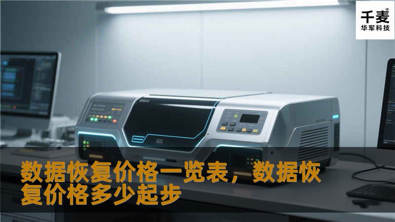 数据恢复价格一览表，数据恢复价格多少起步