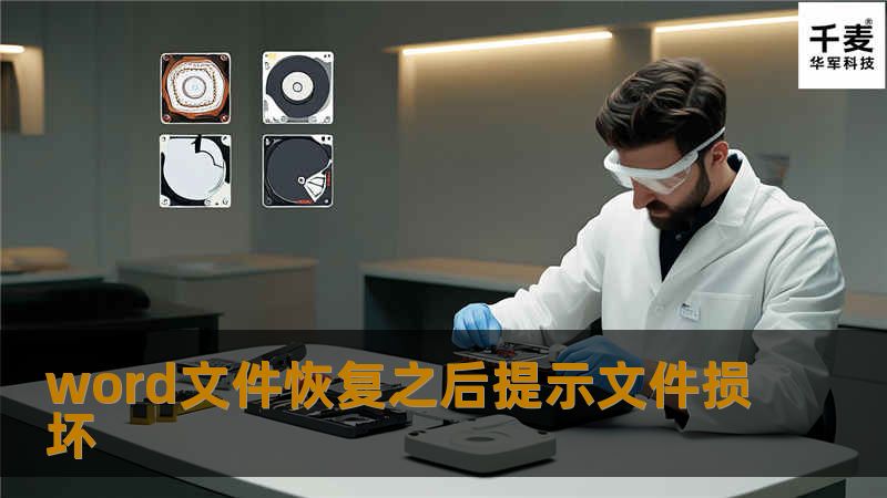 word文件恢复之后提示文件损坏