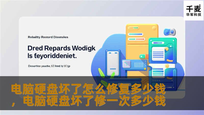 电脑硬盘坏了怎么修复多少钱，电脑硬盘坏了修一次多少钱