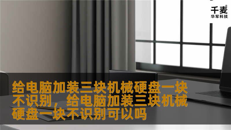 给电脑加装三块机械硬盘一块不识别，给电脑加装三块机械硬盘一块不识别可以吗