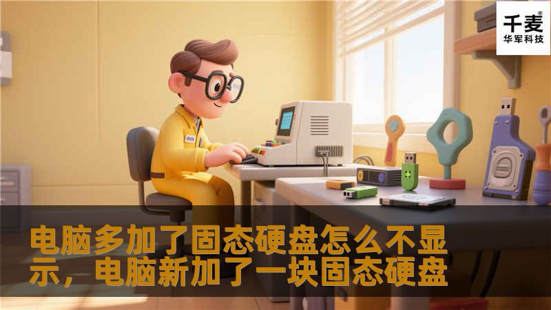 电脑多加了固态硬盘怎么不显示，电脑新加了一块固态硬盘