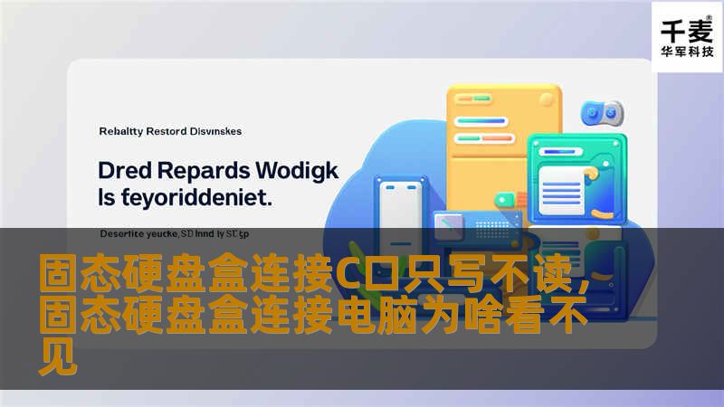 固态硬盘盒连接C口只写不读，固态硬盘盒连接电脑为啥看不见